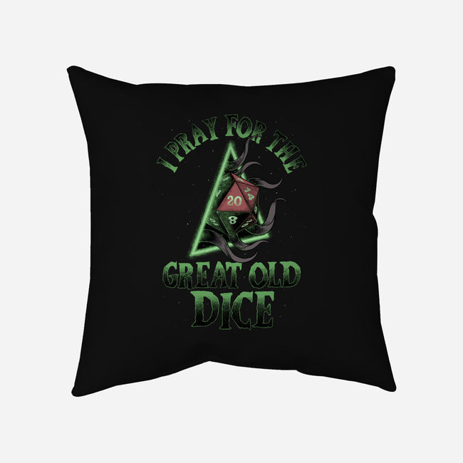 Great Old Dice-none removable cover throw pillow-Studio Mootant