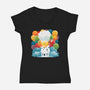 Sky Home-womens v-neck tee-Vallina84