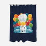 Sky Home-none polyester shower curtain-Vallina84