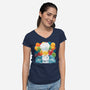 Sky Home-womens v-neck tee-Vallina84