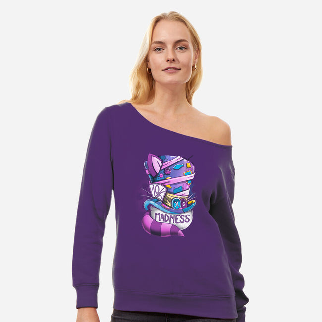 Madness-womens off shoulder sweatshirt-Vallina84