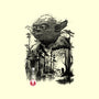 The Master In The Swamp Sumi-e-none removable cover w insert throw pillow-DrMonekers