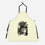 The Master In The Swamp Sumi-e-unisex kitchen apron-DrMonekers