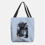 The Master In The Swamp Sumi-e-none basic tote bag-DrMonekers