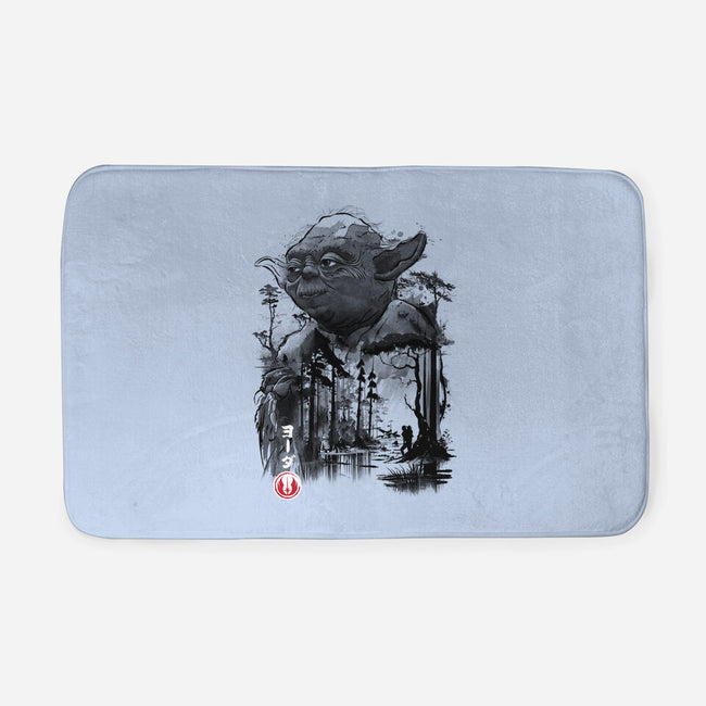 The Master In The Swamp Sumi-e-none memory foam bath mat-DrMonekers