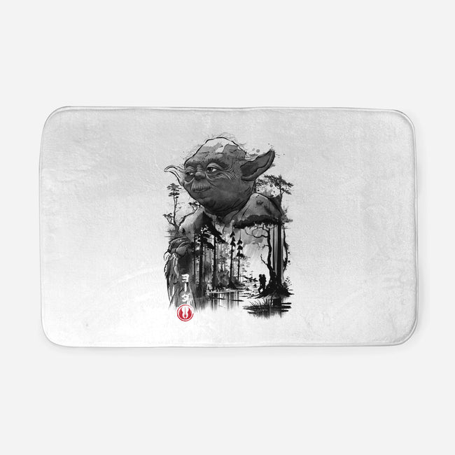 The Master In The Swamp Sumi-e-none memory foam bath mat-DrMonekers