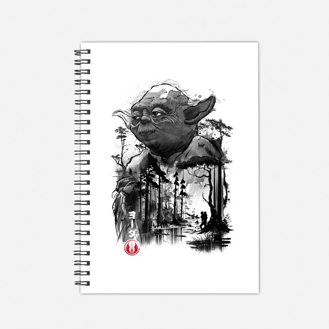 The Master In The Swamp Sumi-e-none dot grid notebook-DrMonekers