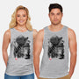 The Master In The Swamp Sumi-e-unisex basic tank-DrMonekers