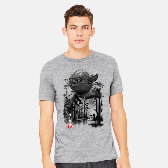 The Master In The Swamp Sumi-e-mens heavyweight tee-DrMonekers