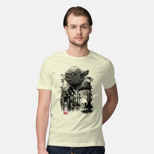 The Master In The Swamp Sumi-e-mens premium tee-DrMonekers