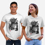 The Master In The Swamp Sumi-e-unisex basic tee-DrMonekers