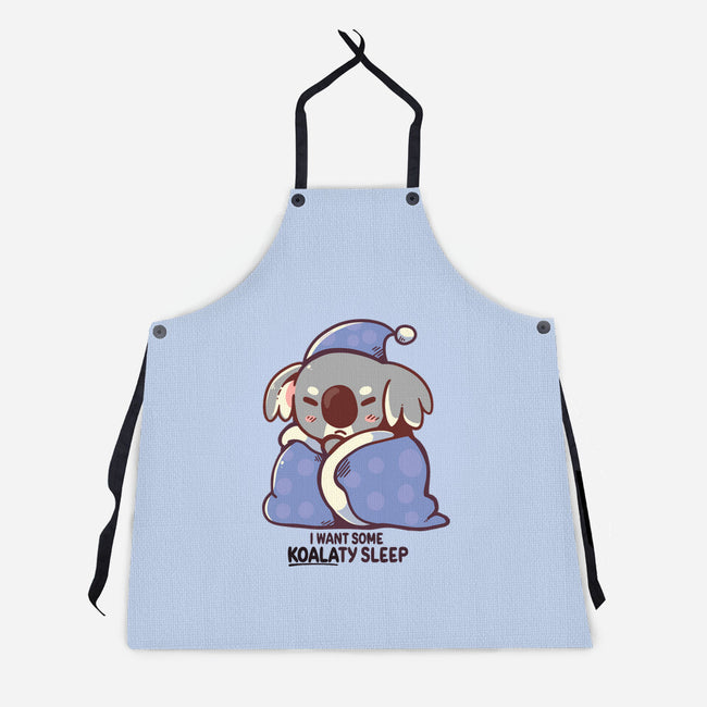 I Want Some Koalaty Sleep-unisex kitchen apron-TechraNova