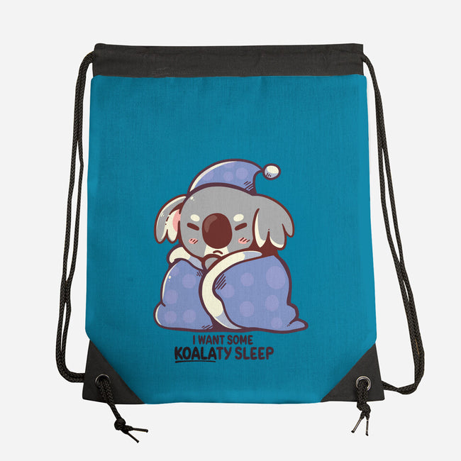 I Want Some Koalaty Sleep-none drawstring bag-TechraNova