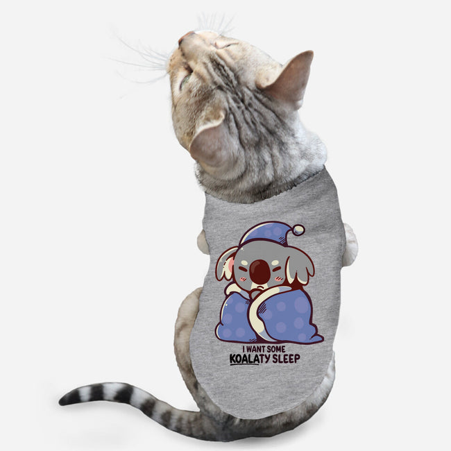 I Want Some Koalaty Sleep-cat basic pet tank-TechraNova