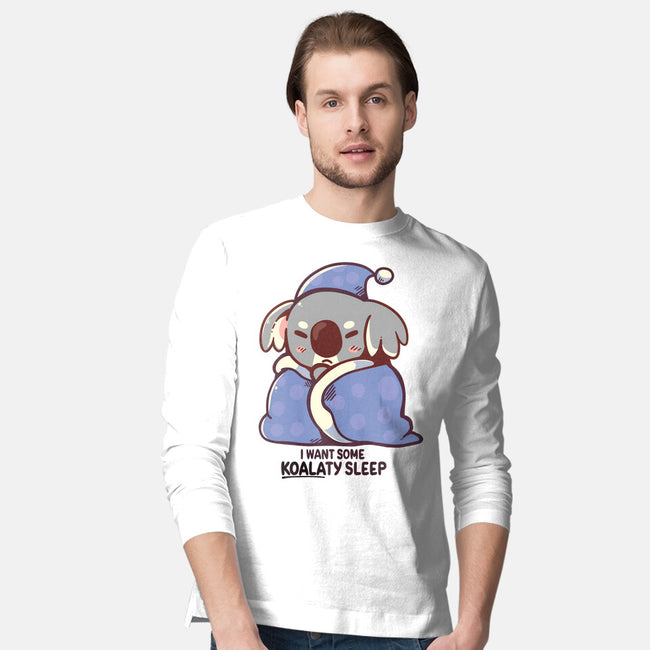 I Want Some Koalaty Sleep-mens long sleeved tee-TechraNova
