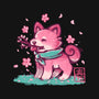 Spring Time Shiba-none removable cover w insert throw pillow-TechraNova