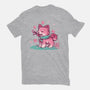 Spring Time Shiba-womens fitted tee-TechraNova