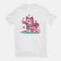Spring Time Shiba-womens fitted tee-TechraNova