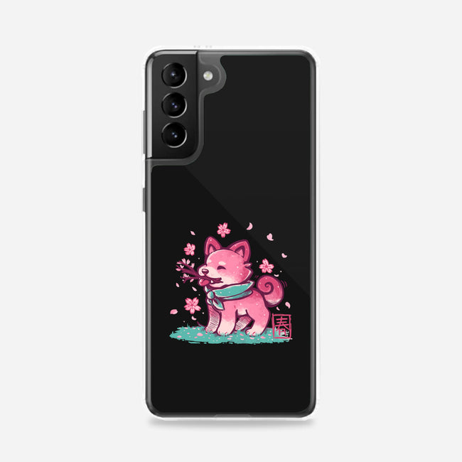 Spring Time Shiba-samsung snap phone case-TechraNova