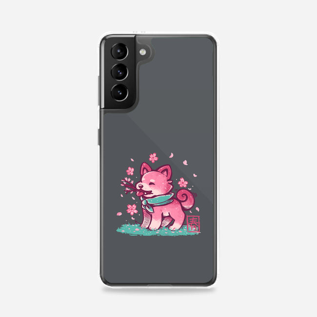 Spring Time Shiba-samsung snap phone case-TechraNova