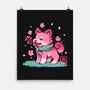 Spring Time Shiba-none matte poster-TechraNova