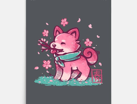 Spring Time Shiba