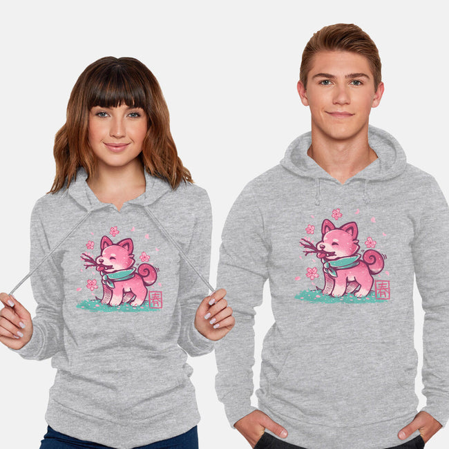 Spring Time Shiba-unisex pullover sweatshirt-TechraNova