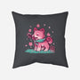 Spring Time Shiba-none removable cover w insert throw pillow-TechraNova