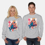 Waxing Moon-unisex crew neck sweatshirt-Bruno Mota