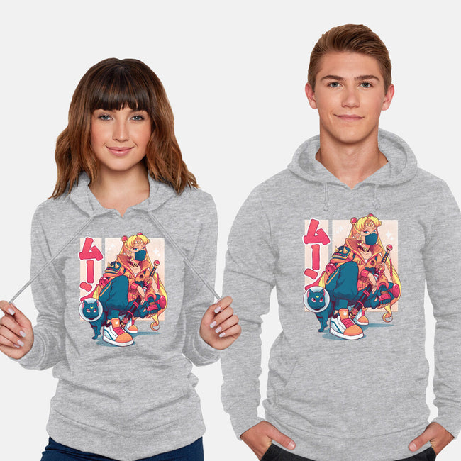 Waxing Moon-unisex pullover sweatshirt-Bruno Mota