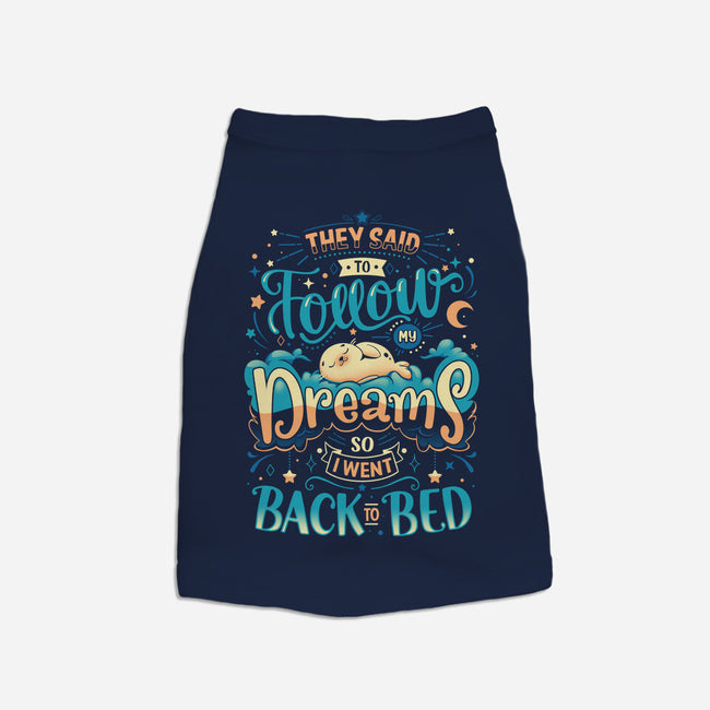 Back To Dreaming-dog basic pet tank-Snouleaf