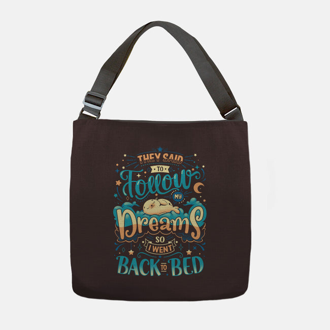 Back To Dreaming-none adjustable tote bag-Snouleaf