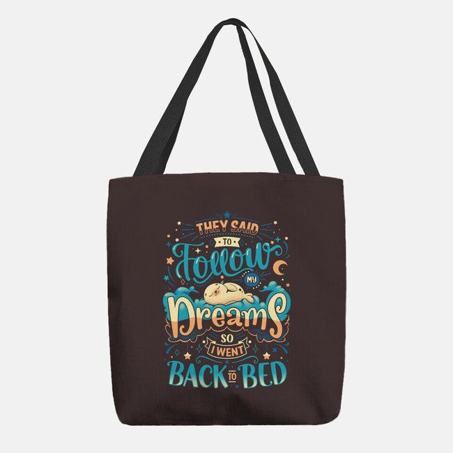 Back To Dreaming-none basic tote bag-Snouleaf