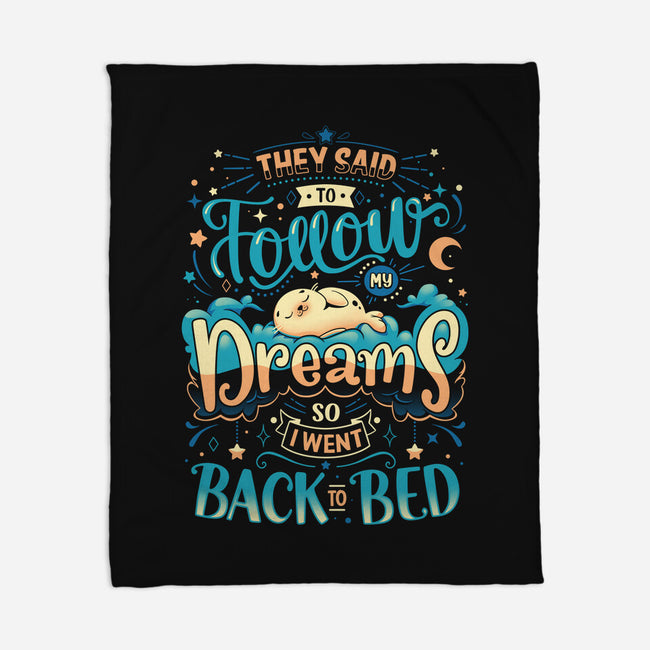 Back To Dreaming-none fleece blanket-Snouleaf