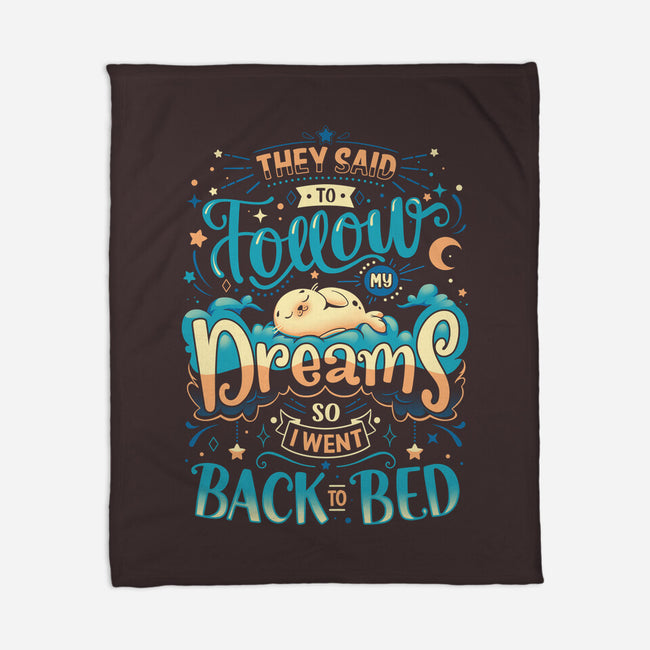 Back To Dreaming-none fleece blanket-Snouleaf