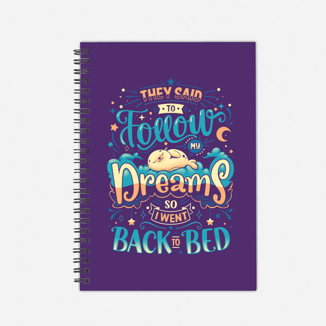 Back To Dreaming-none dot grid notebook-Snouleaf