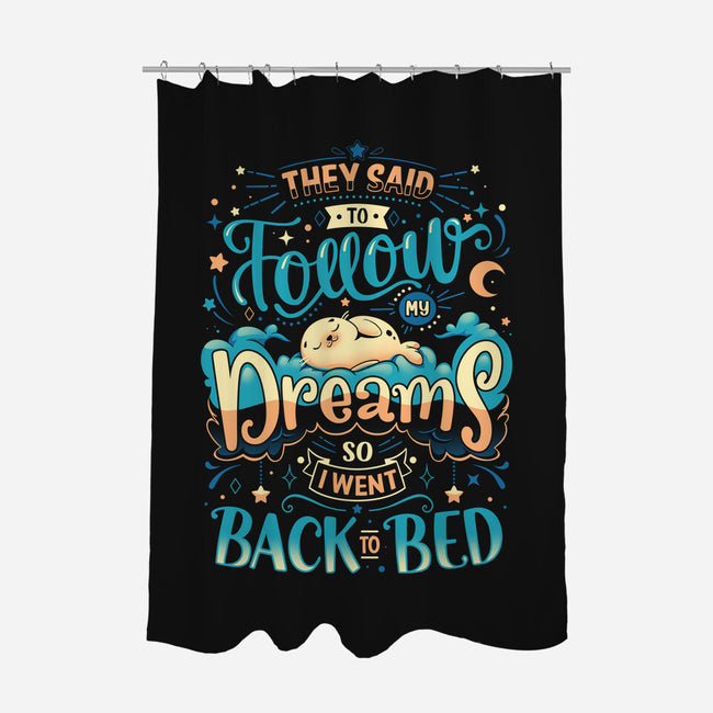 Back To Dreaming-none polyester shower curtain-Snouleaf