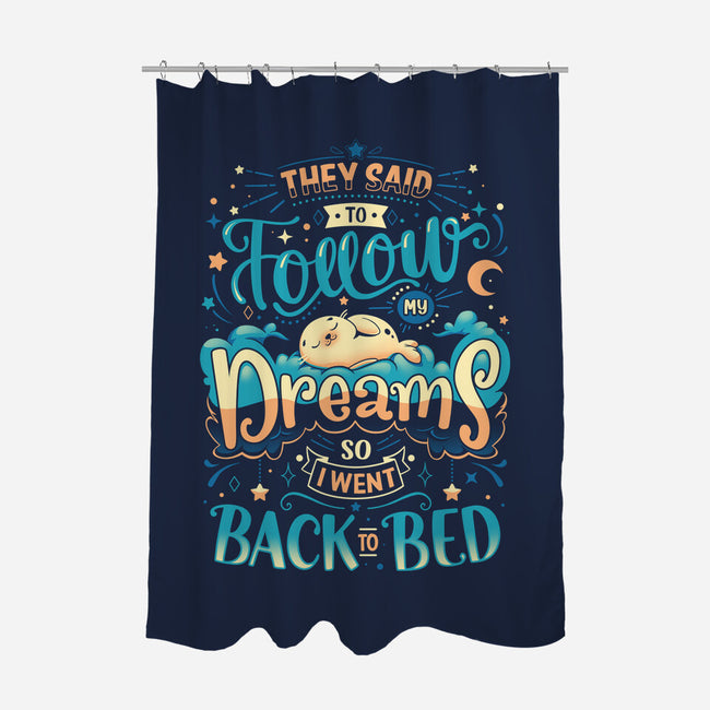 Back To Dreaming-none polyester shower curtain-Snouleaf
