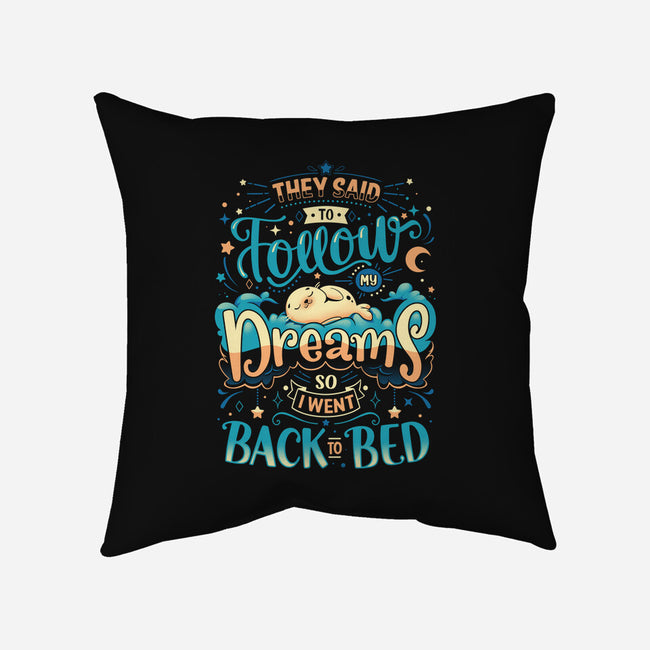 Back To Dreaming-none removable cover w insert throw pillow-Snouleaf