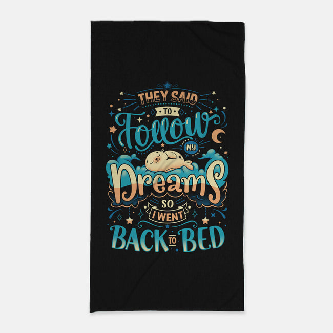 Back To Dreaming-none beach towel-Snouleaf