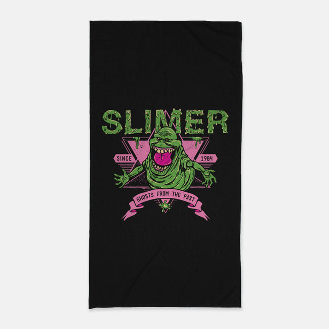 Slimer-none beach towel-manospd