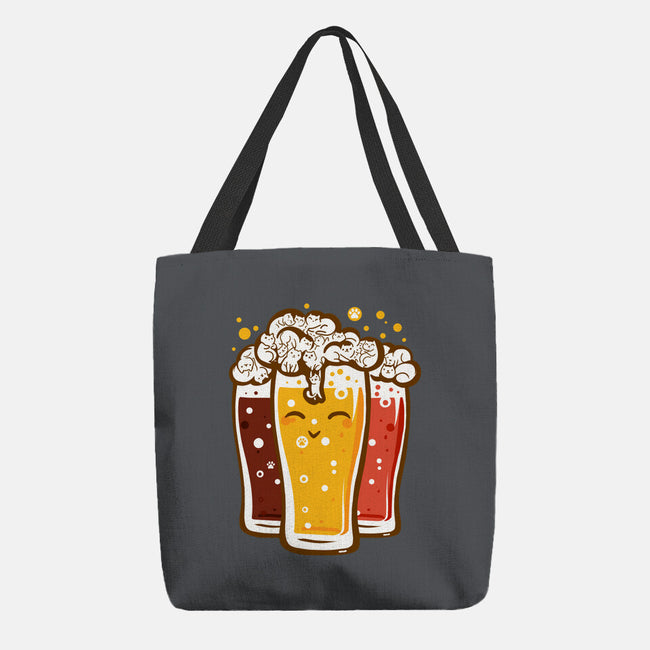 Beers And Cats-none basic tote bag-erion_designs