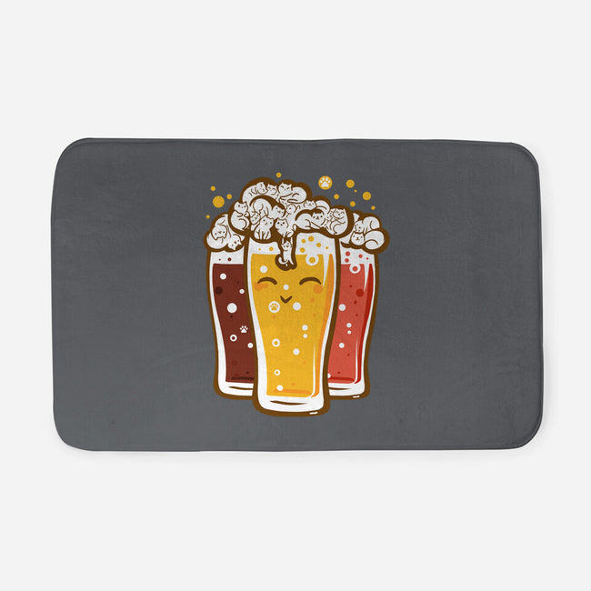 Beers And Cats-none memory foam bath mat-erion_designs