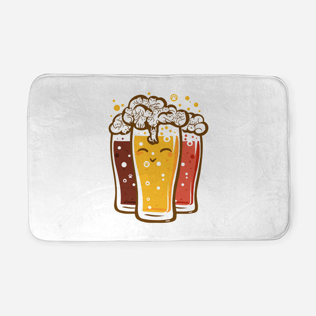 Beers And Cats-none memory foam bath mat-erion_designs