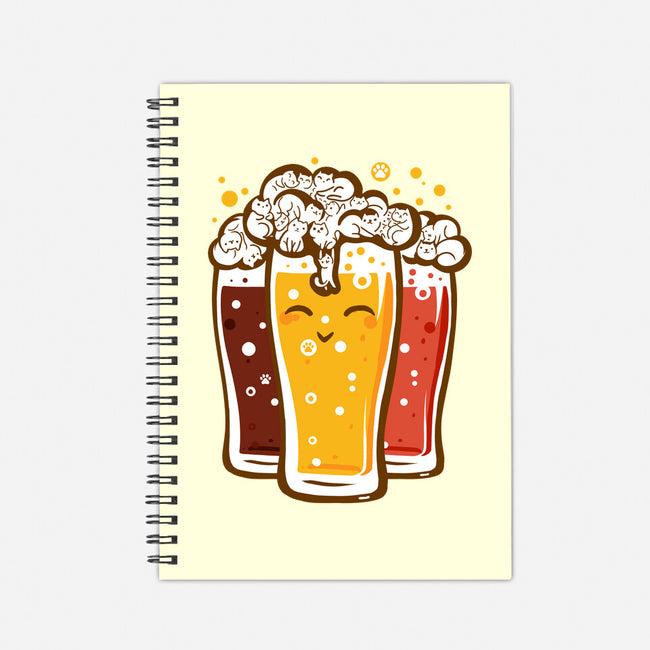 Beers And Cats-none dot grid notebook-erion_designs