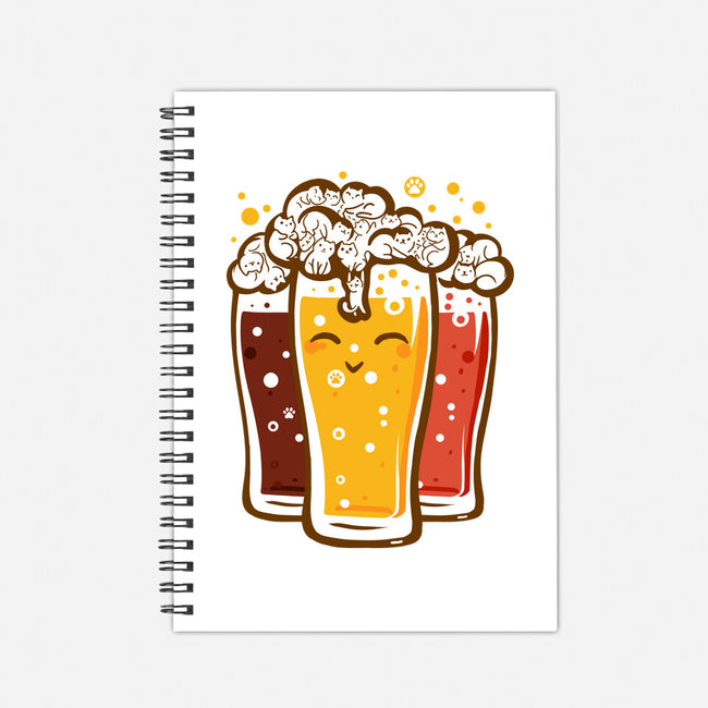 Beers And Cats-none dot grid notebook-erion_designs