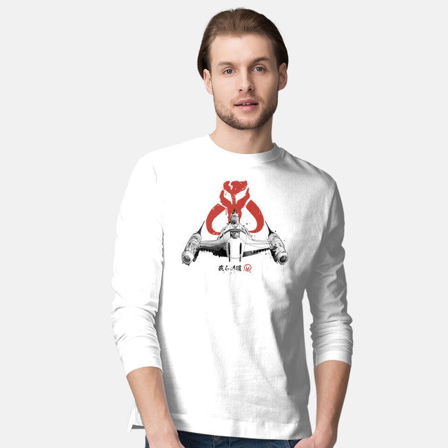 Ink Starfighter-mens long sleeved tee-retrodivision