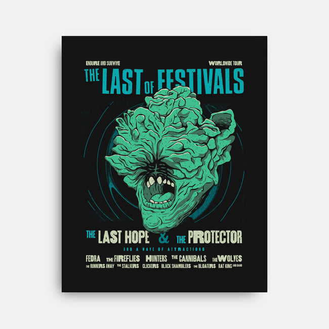 The Last Of Festivals-none stretched canvas-zawitees