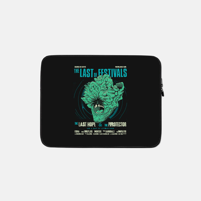 The Last Of Festivals-none zippered laptop sleeve-zawitees