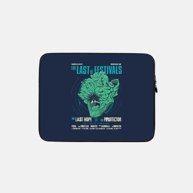 The Last Of Festivals-none zippered laptop sleeve-zawitees